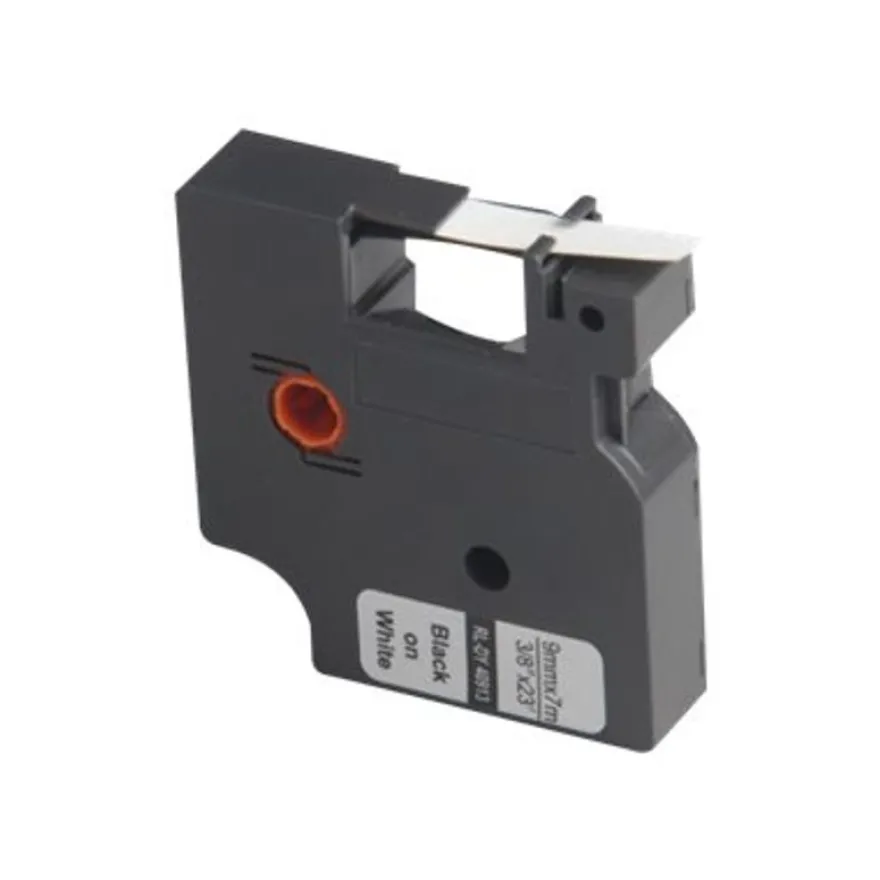 UPrint - Ruban d'étiquettes auto-adhésives pour DYMO 40913 - 1 rouleau (9 mm x 7 m) - fond blanc écriture noire