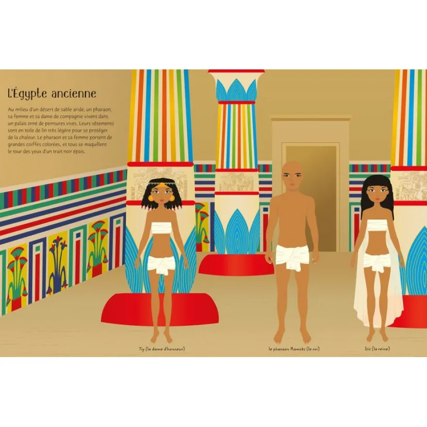 Usborne - J'habille mes amies - La mode à travers les âges - Autocollants