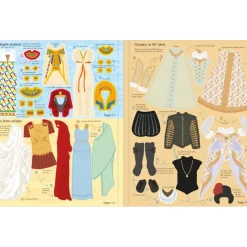 Usborne - J'habille mes amies - La mode à travers les âges - Autocollants