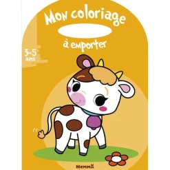Vache - Mon Coloriage à Emporter - par Madeddu Estelle - livre à colorier