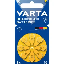 VARTA - Lot de 8 piles auditives ZA10/PR70 - 105 mAh