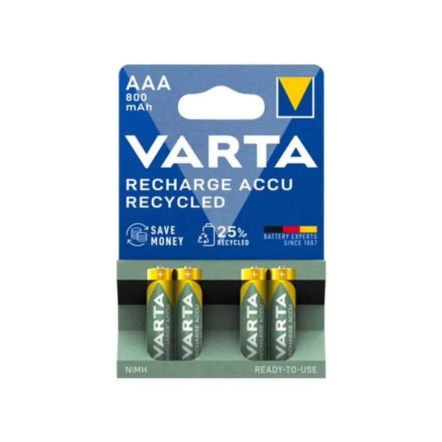 Varta - Piles rechargeables - 4 x AAA / HR03 - NiMH - 800 mAh