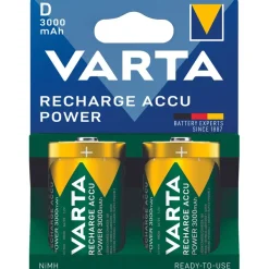 VARTA Accu power - 2 piles alcalines rechargeables - D LR20