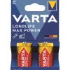 VARTA Longlife Max Power - 2 piles alcalines - C LR14