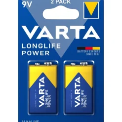 VARTA Longlife Power - 2 piles alcalines - 9V