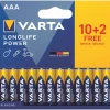 VARTA Longlife Power - 10+2 piles alcalines - AAA LR03