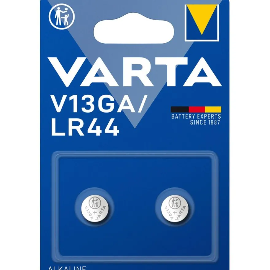 VARTA LR44/V13GA - 2 piles boutons spéciales - 1,5V