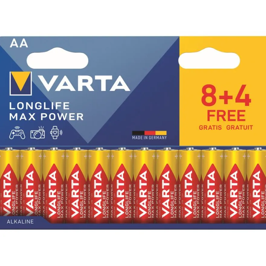 VARTA Max Tech 4706 - 8+4 piles alcalines - AA LR06