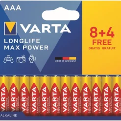 VARTA Max Tech 4703 - 8+4 piles alcalines - AAA LR03