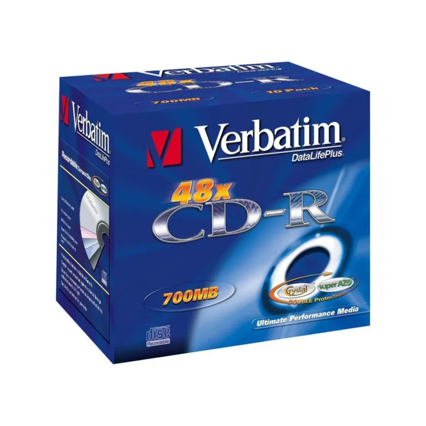 Verbatim AZO Crystal - CD-R x 10 - 700 Mo - support de stockage
