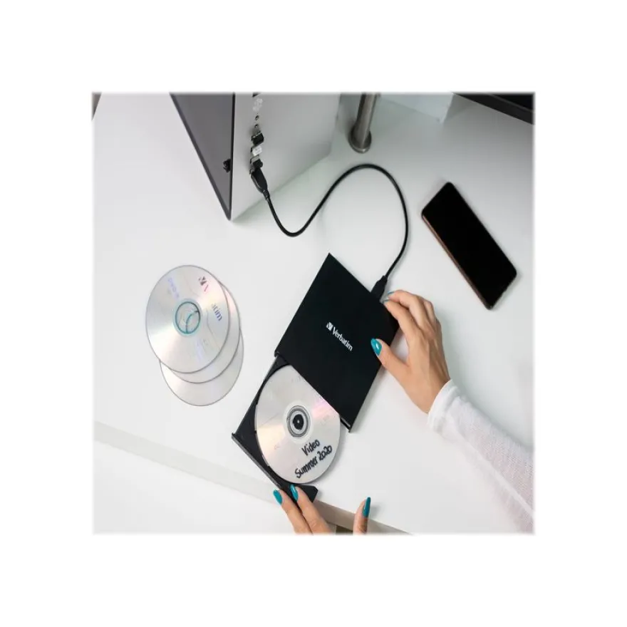 Verbatim Slimline - Graveur de CD/DVD externe - USB 2.0