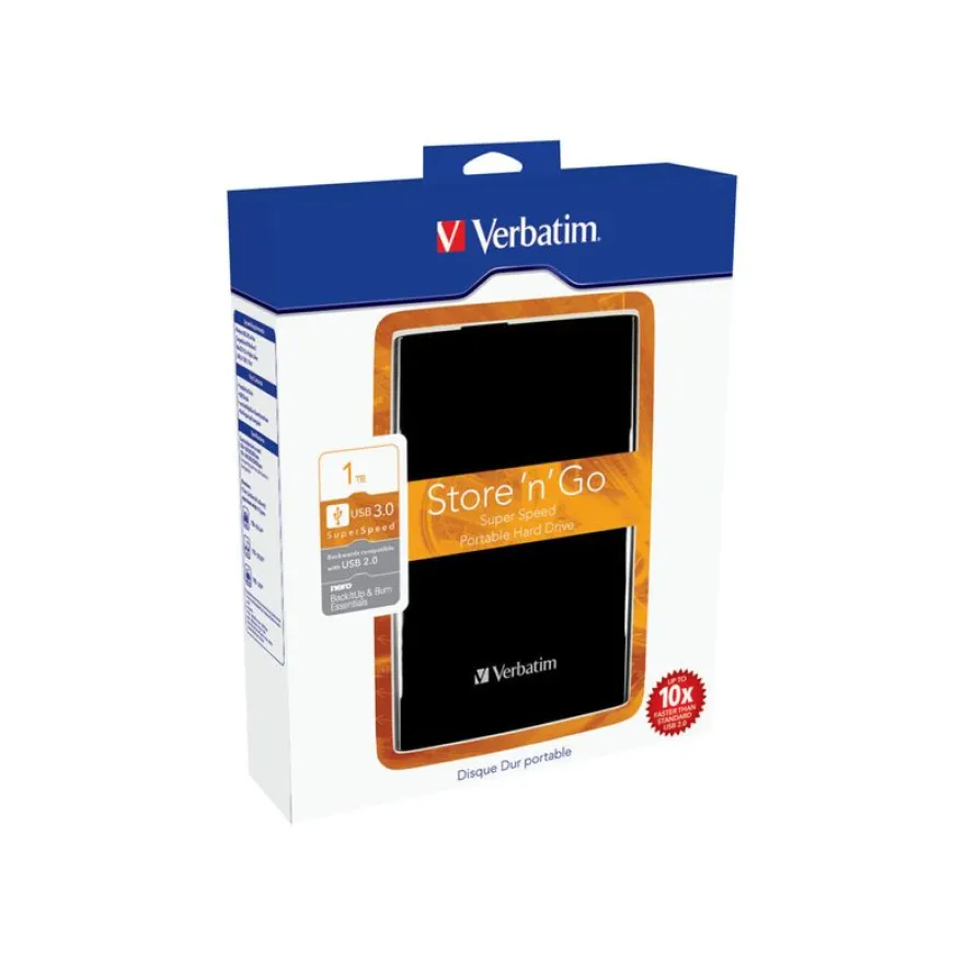 Verbatim Store 'n' Go Portable - disque dur - 1 To - USB 3.0