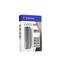 Verbatim Vx500 - Disque dur externe SSD - 480 Go - USB 3.1 Gen 2 (USB-C connecteur) - gris sidéral