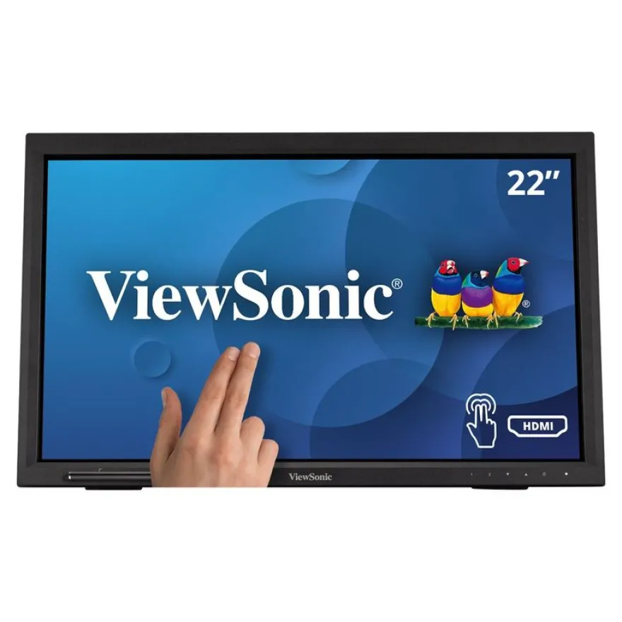 ViewSonic TD2223 - Écran LED - 22" (21.5" visualisable) - écran tactile - 1920 x 1080 Full HD (1080p) @ 75 Hz - TN - 250 cd/m² - 1000:1 - 5 ms - HDMI, DVI-D, VGA - haut-parleurs