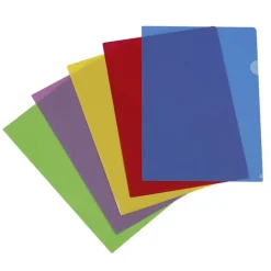 Viquel - 10 Pochettes coin - A4 - pour 25 feuilles - 13/100 - couleurs assorties