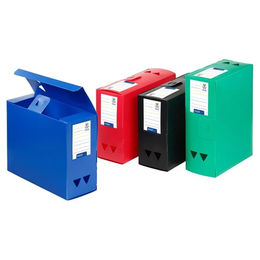 Viquel - Boîte de classement plastique - dos 120 mm - disponible dans différentes couleurs