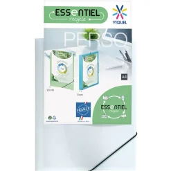 Viquel - Chemise personnalisable à rabats - A4 - blanc