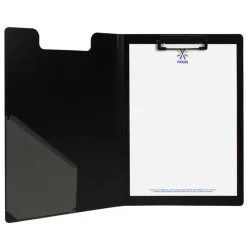 Viquel - Porte bloc à pince - A4 - avec rabat - noir