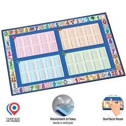 Viquel - Sous-main Educatif Calcul - 59,5 x 36,2 cm
