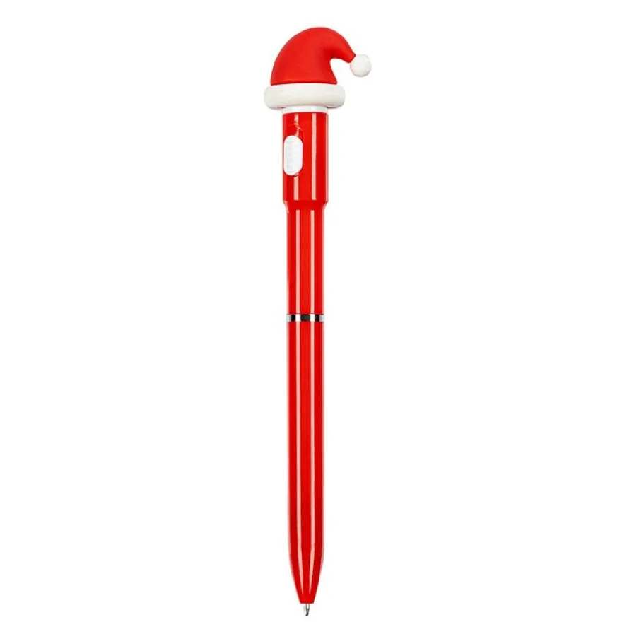 Viquel – Stylo lumineux Noël – 16 × 2 × 1 cm – couleurs assorties