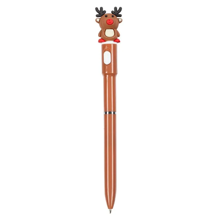 Viquel – Stylo lumineux Noël – 16 × 2 × 1 cm – couleurs assorties