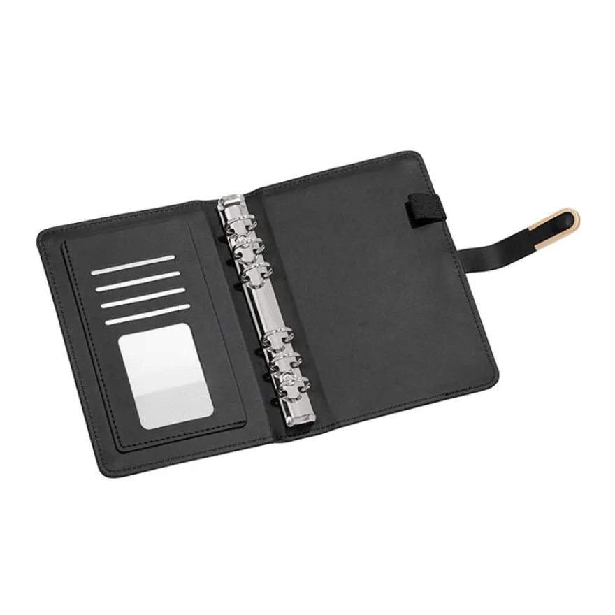 Viquel Budget Planner - Planificateur de budget A5 - 19 x 13 x 3 cm - noir - polyuréthane