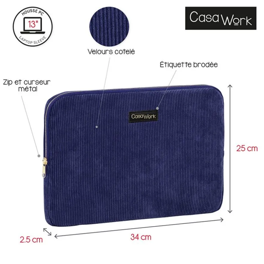 Viquel Casawork - Housse pour ordinateur portable 13″ - Velvet bleu