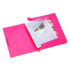 Viquel Happy Fluo - Boîte de classement plastique - dos 45 mm - disponible dans différentes couleurs