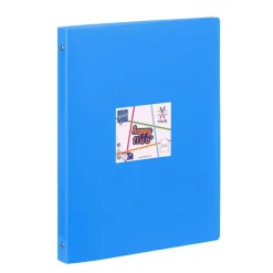 Viquel Happy Fluo - Classeur 4 anneaux - Dos 25 mm - A4 - disponible dans différentes couleurs