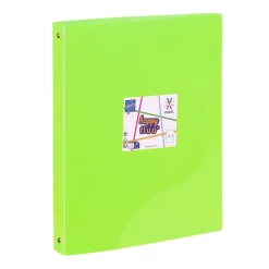 Viquel Happy Fluo - Classeur 4 anneaux - Dos 35 mm - A4 - pour 250 feuilles - disponible dans différentes couleurs