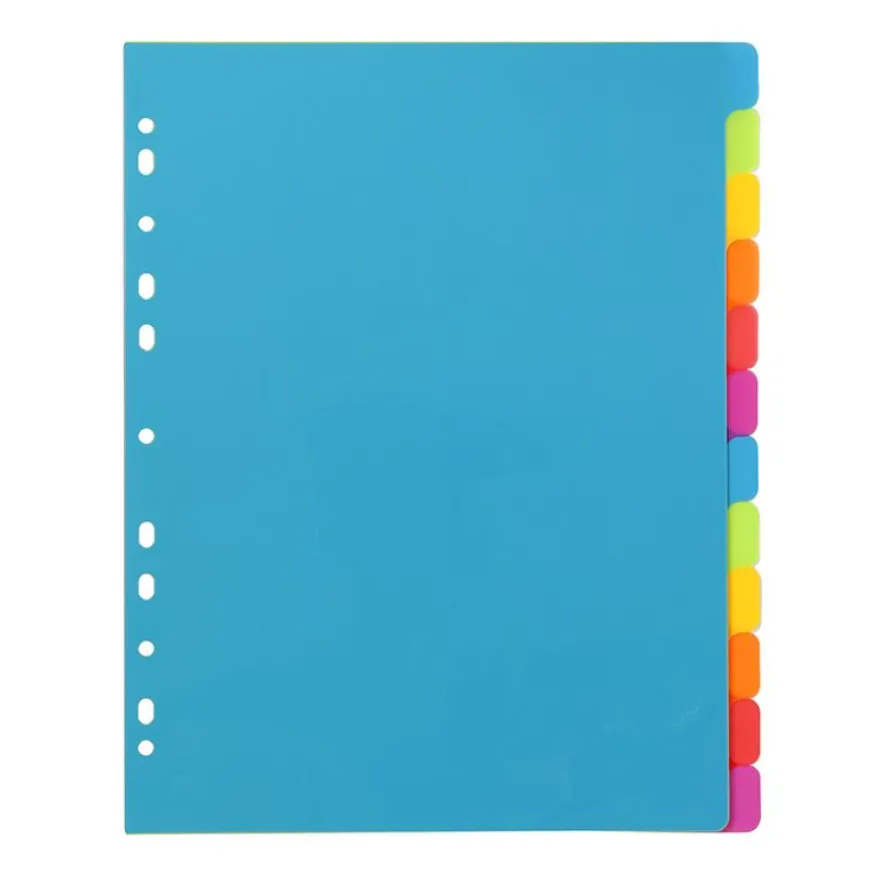 Viquel Happy Fluo - Intercalaire 12 positions - A4 Maxi - polypropylène coloré