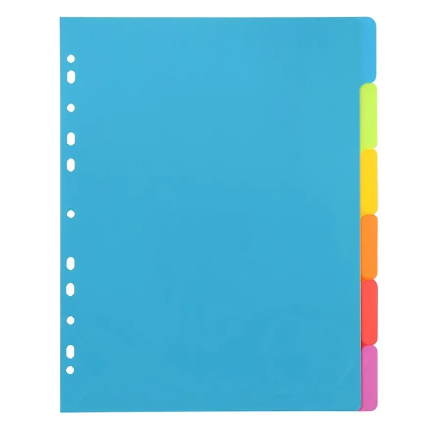 Viquel Happy Fluo - Intercalaire 6 positions - A4 Maxi - polypropylène coloré