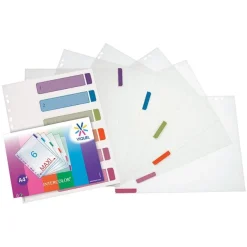 Viquel Intercolor - Intercalaire 6 positions - A4 Maxi - polypropylène coloré