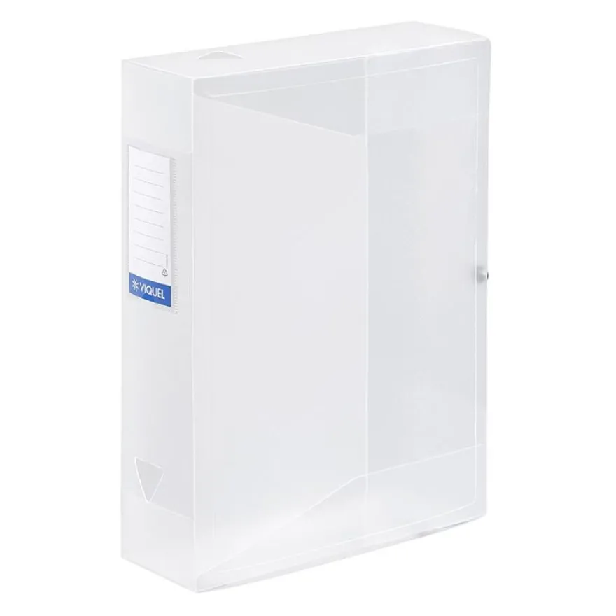 Viquel Propyglass - Boîte de classement plastique - dos 80 mm - incolore