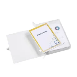 Viquel Propyglass - Boîte de classement plastique - dos 60 mm - incolore