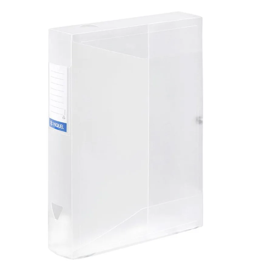 Viquel Propyglass - Boîte de classement plastique - dos 60 mm - incolore