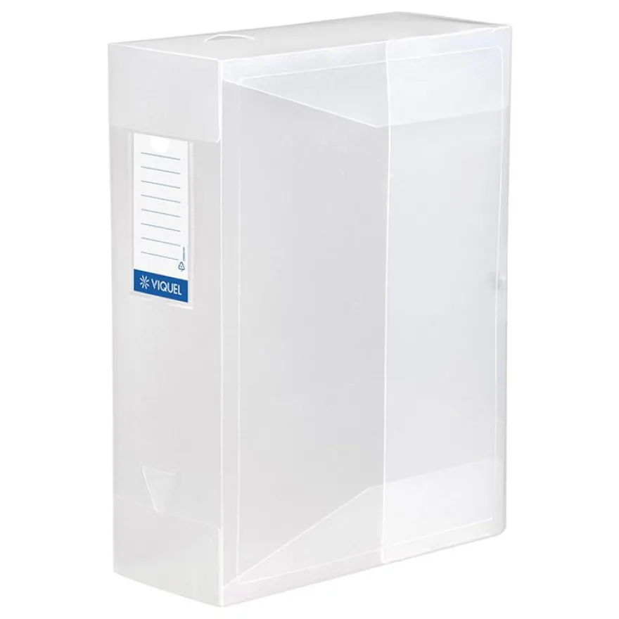 Viquel Propyglass - Boîte de classement plastique - dos 100 mm - incolore