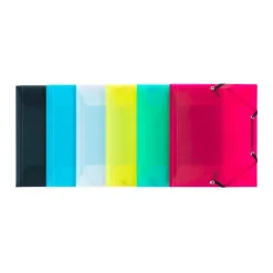 Viquel Propyglass - Chemise polypro à rabats - 17 x 22 cm - disponible dans différentes couleurs