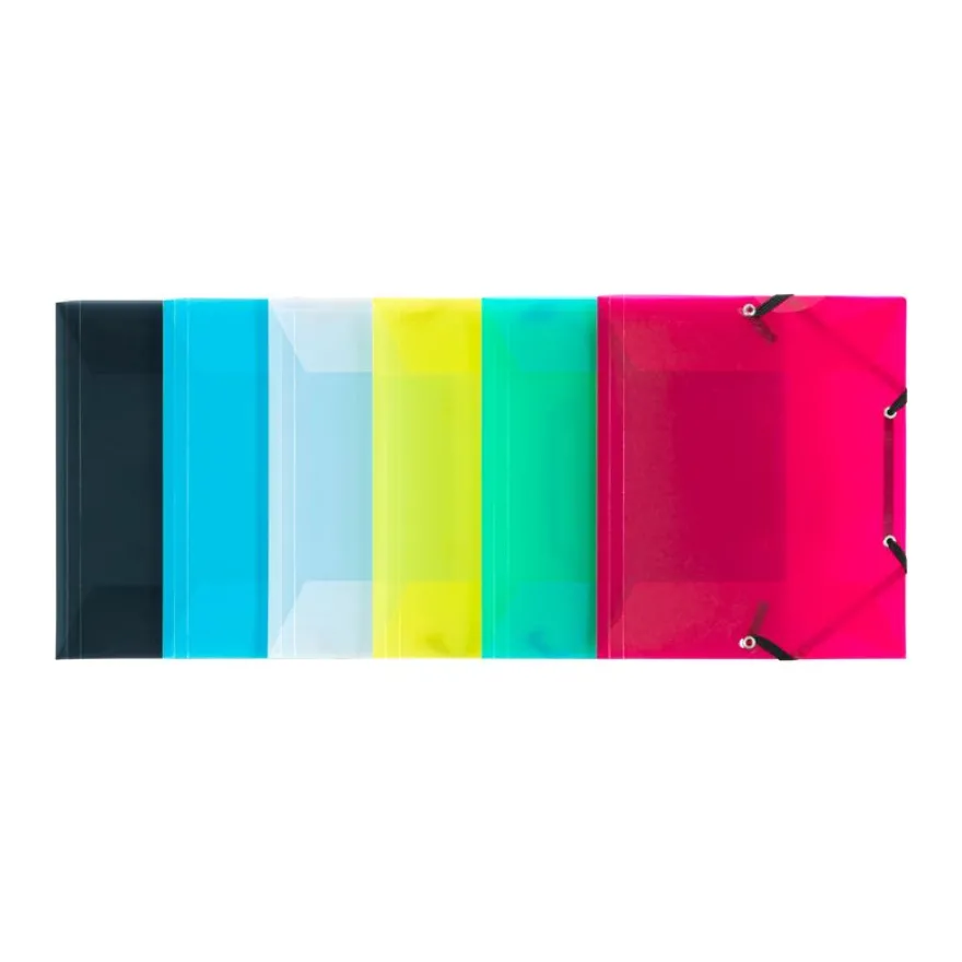 Viquel Propyglass - Chemise polypro à rabats - 17 x 22 cm - disponible dans différentes couleurs