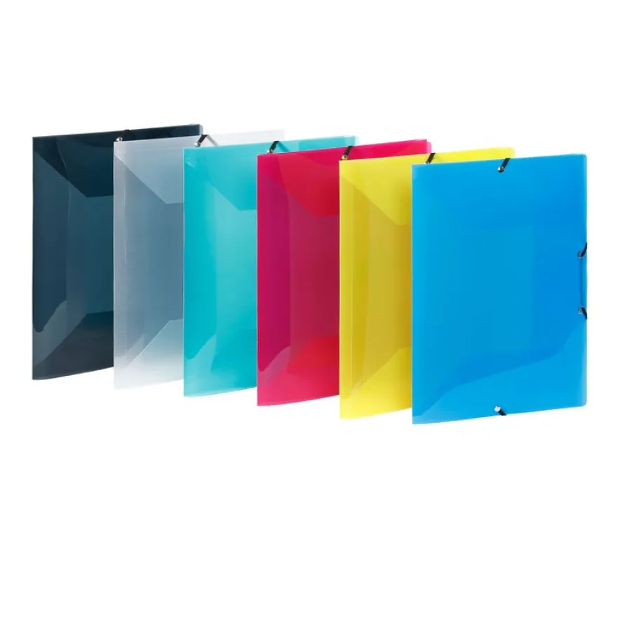 Viquel Propyglass - Chemise polypro à rabats - A4 - disponible dans différentes couleurs