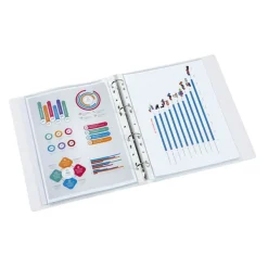 Viquel Propyglass - Classeur à anneaux personnalisable - Dos 35 mm - A4 - disponible dans différentes couleurs