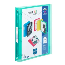 Viquel Propyglass - Classeur à anneaux personnalisable - Dos 35 mm - A4 - disponible dans différentes couleurs