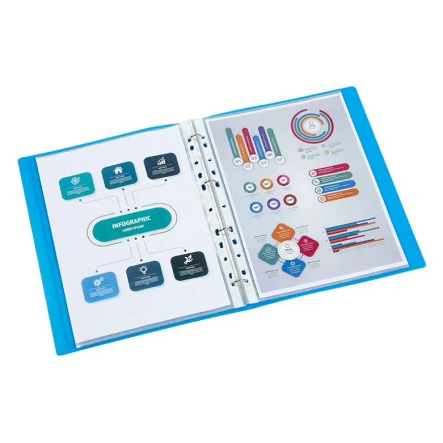 Viquel Propyglass - Classeur à anneaux personnalisable - Dos 25 mm - A4 - disponible dans différentes couleurs