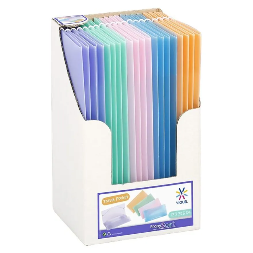Viquel Propysoft - Chemise polypro à rabats - format chéquier - disponible dans différentes couleurs