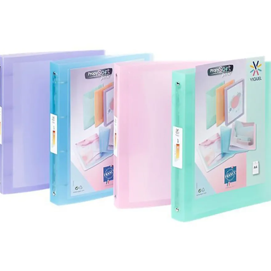 Viquel PROPYSOFT - Classeur à anneaux personnalisable - Dos 40 mm - A4 maxi - disponible dans différentes couleurs