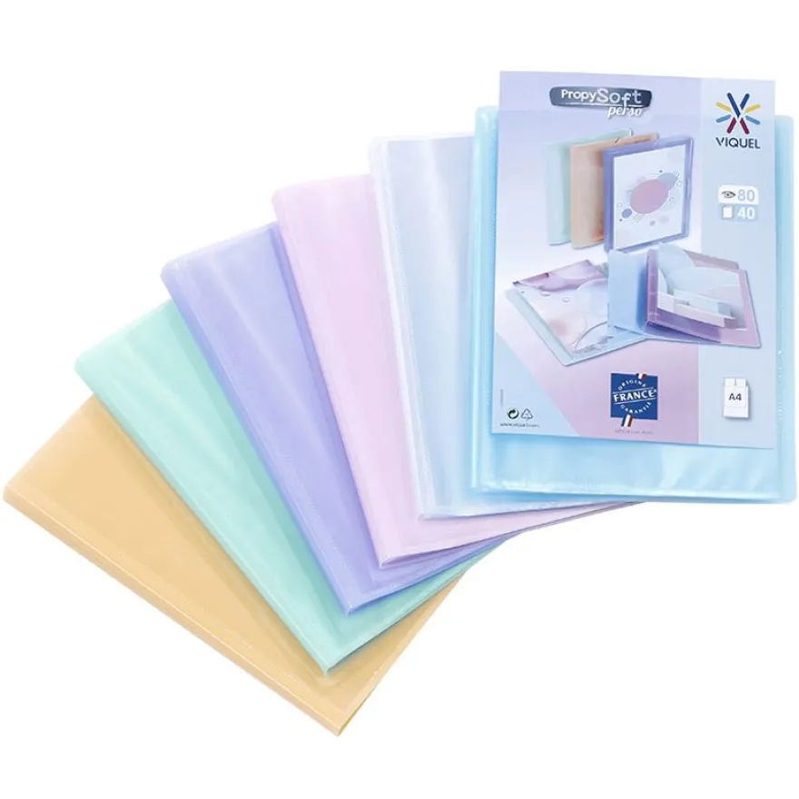 Viquel Propysoft - Porte vues personnalisable - 80 vues - A4 - disponible dans différentes couleurs