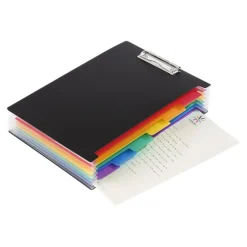 Viquel Rainbow Class - Trieur extensible 6 positions avec porte-bloc