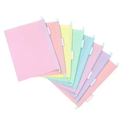 Viquel Rainbow Pastel - Boîte d'archivage EasyCase avec poignées de transport + 8 dossiers suspendus amovibles