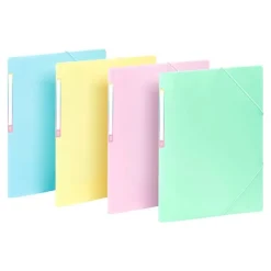Viquel Rainbow Pastel - Chemise à 3 rabats - A4 - disponible dans différentes couleurs