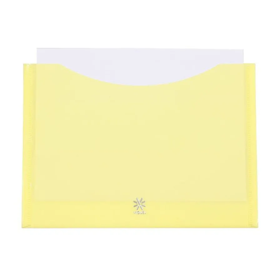 Viquel Rainbow Pastel - Enveloppe 25 x 18 cm - Double poche - Couleurs assorties